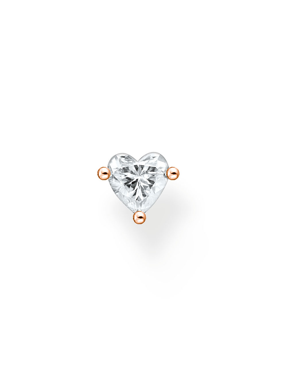 4051245524017 - Einzel Ohrstecker Herz roségold 4051245524017 - Einzel Ohrstecker Herz roségold