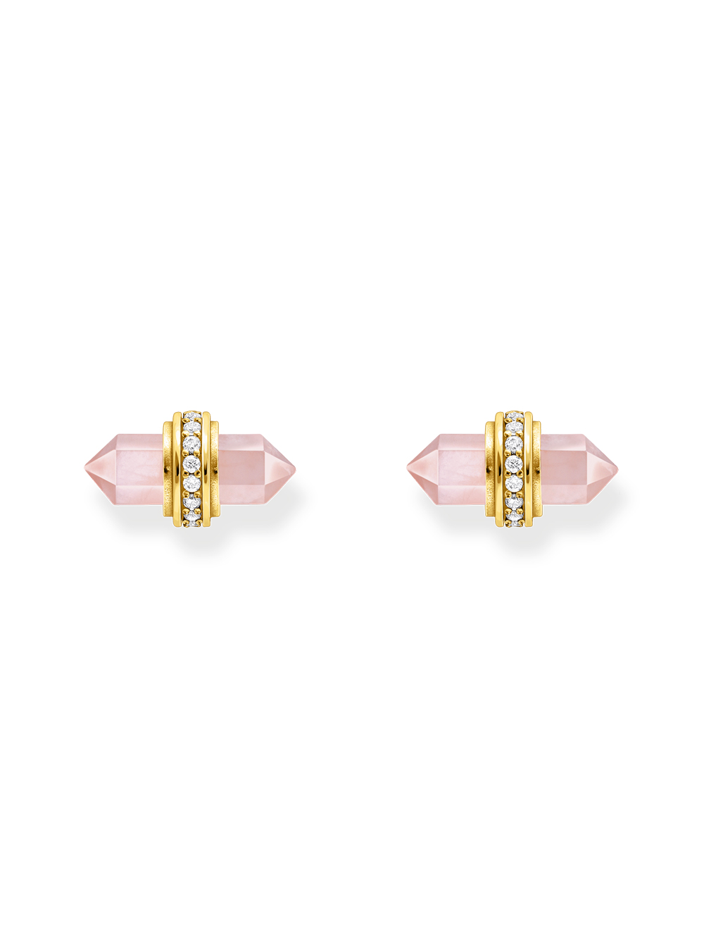 4051245571943 - H2281-414-9 Goldene Ohrstecker mit rosa Onyx Damen 4051245571943 - H2281-414-9 Goldene Ohrstecker mit rosa Onyx Damen