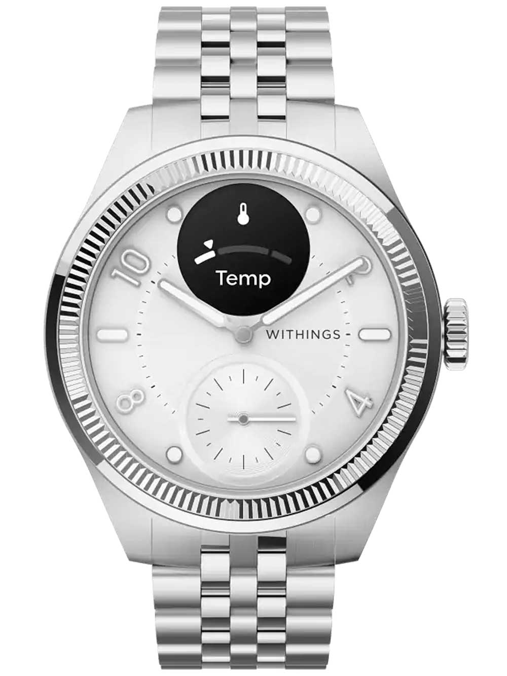 Withings HWA10-MODEL 10-ALL Scanwatch Nova Brilliant silver 39mm 5ATM Withings HWA10-MODEL 10-ALL Scanwatch Nova Brilliant silver 39mm 5ATM