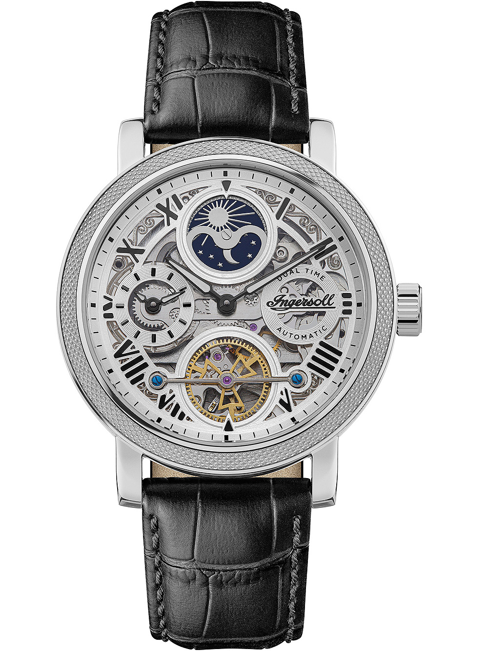 Ingersoll I12401 The Row Dual Time Automatik 45mm 5ATM