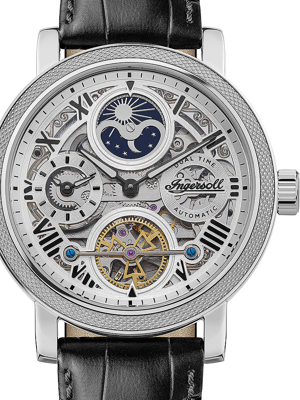 5013348514325 - I12401 The Row Dual Time Automatik Herrenuhr 45mm 5ATM 5013348514325 - I12401 The Row Dual Time Automatik Herrenuhr 45mm 5ATM