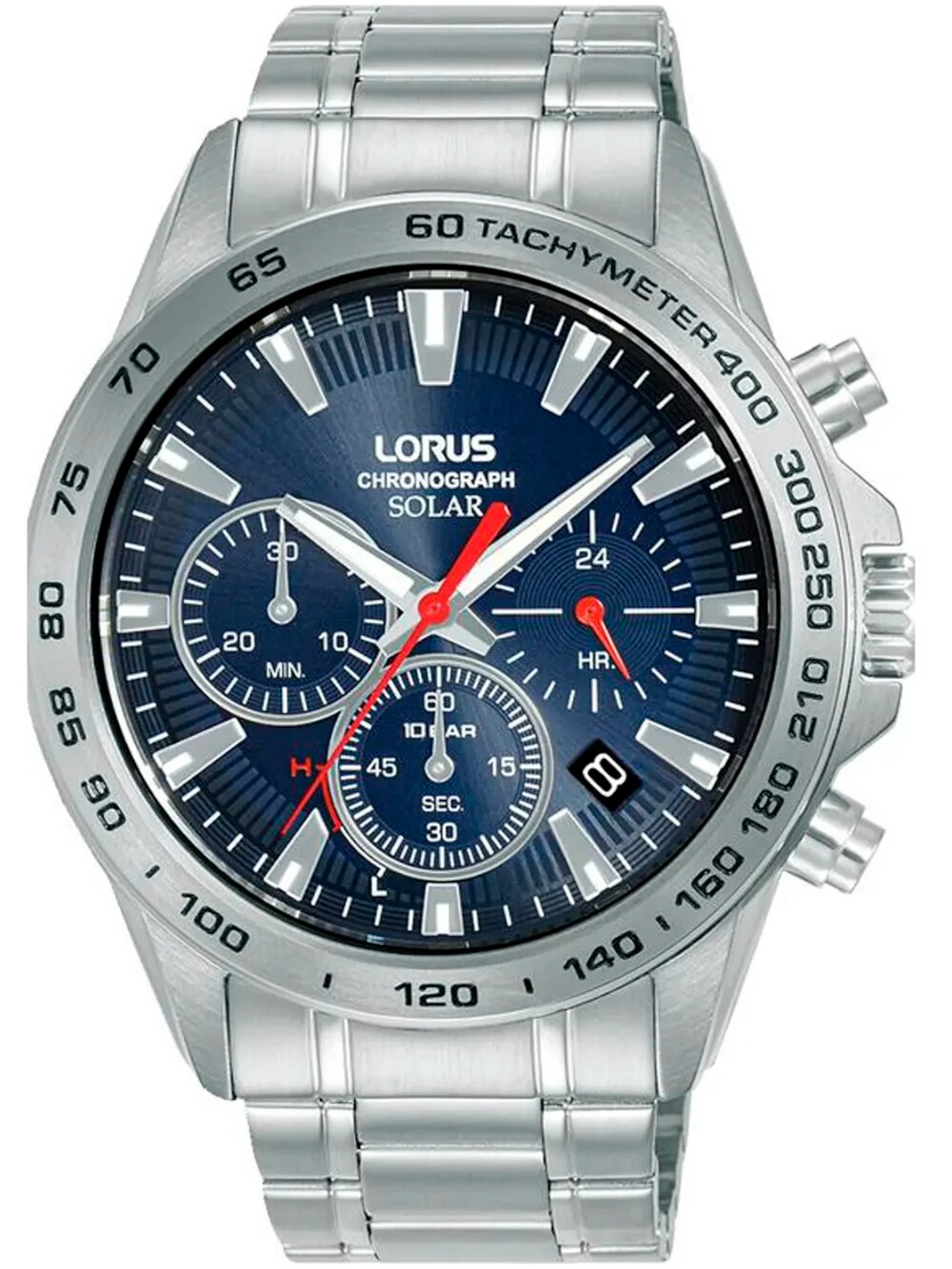 4894138359859 - Solaruhr LORUS Armbanduhren silberfarben blau Herren Uhren