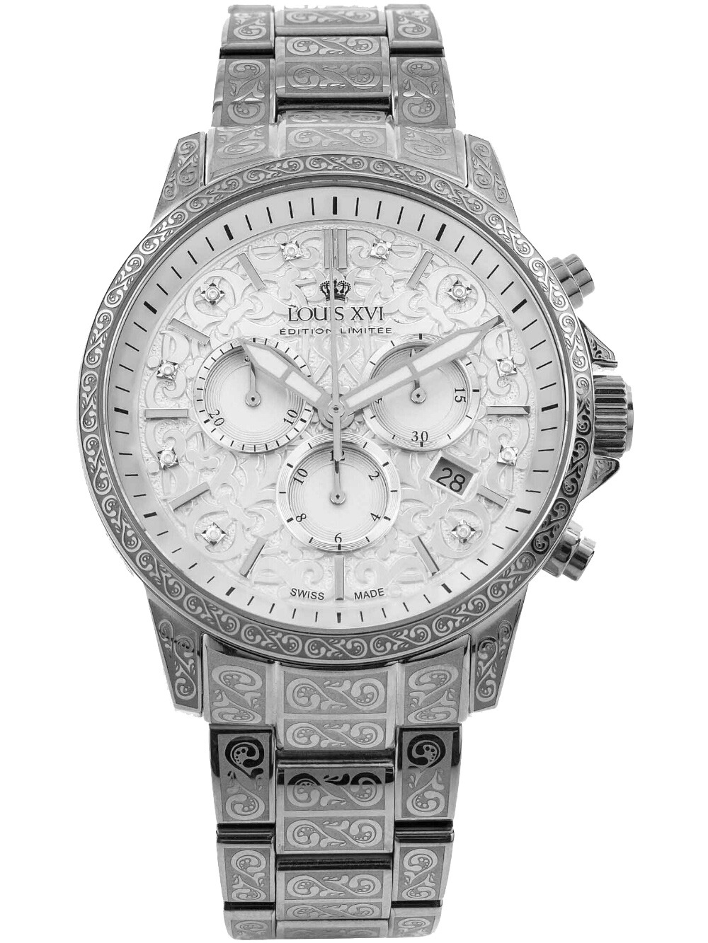 7640172148235 - Louis XVI LXVI1821 Herrenuhr Palais Royale Chronograph 43mm 10ATM