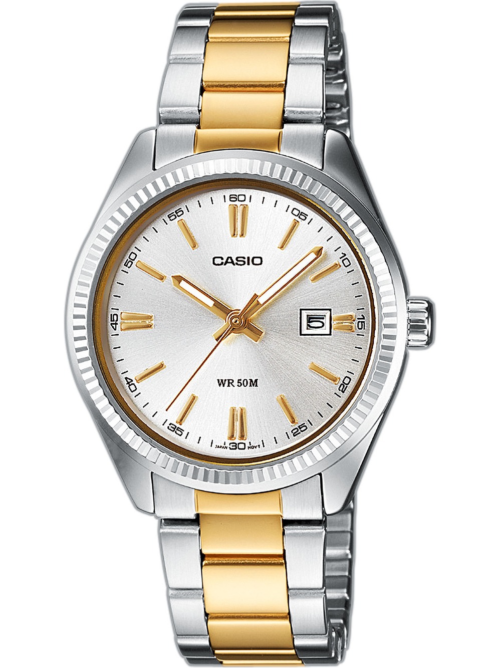 4549526340987 - Quarzuhr CASIO TIMELESS COLLECTION Armbanduhren silberfarben (edelstahlfarben goldfarben) Damen Armbanduhr Damenuhr analog Datum 4549526340987 - Quarzuhr CASIO TIMELESS COLLECTION Armbanduhren silberfarben (edelstahlfarben goldfarben) Damen Armbanduhr Damenuhr analog Datum
