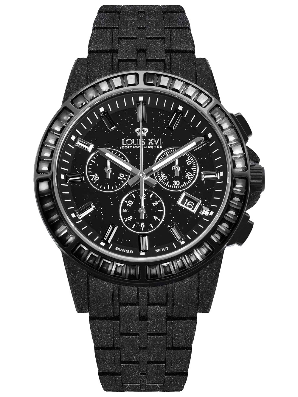 7640172148419 - Louis XVI LXVI1184 Herrenuhr Majesté Frosted Iced Out 43mm 10ATM