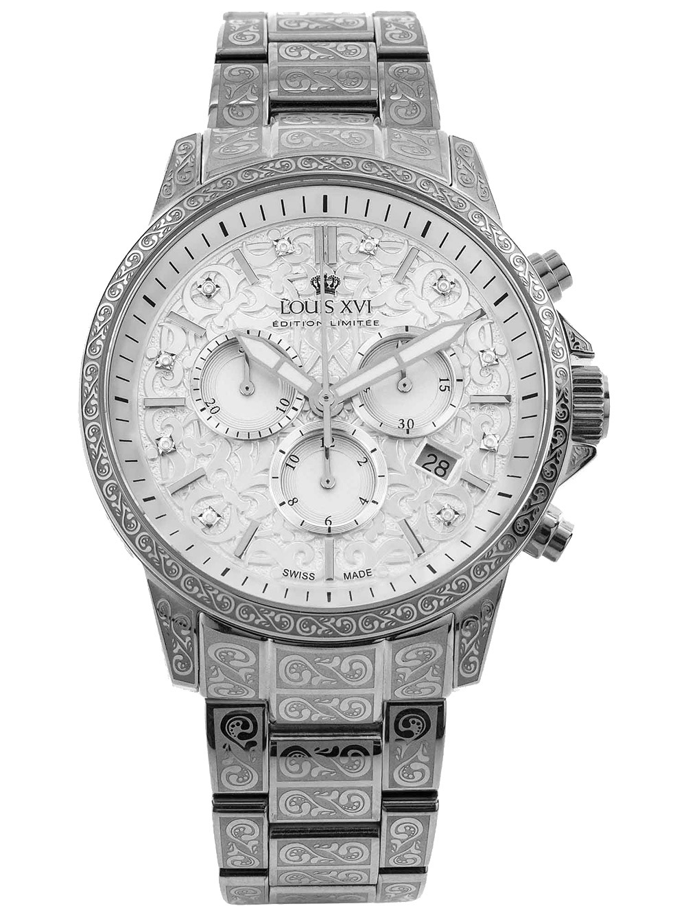 7640172148228 - Louis XVI LXVI1820 Herrenuhr Palais Royale 20 Diamond 43mm 10ATM