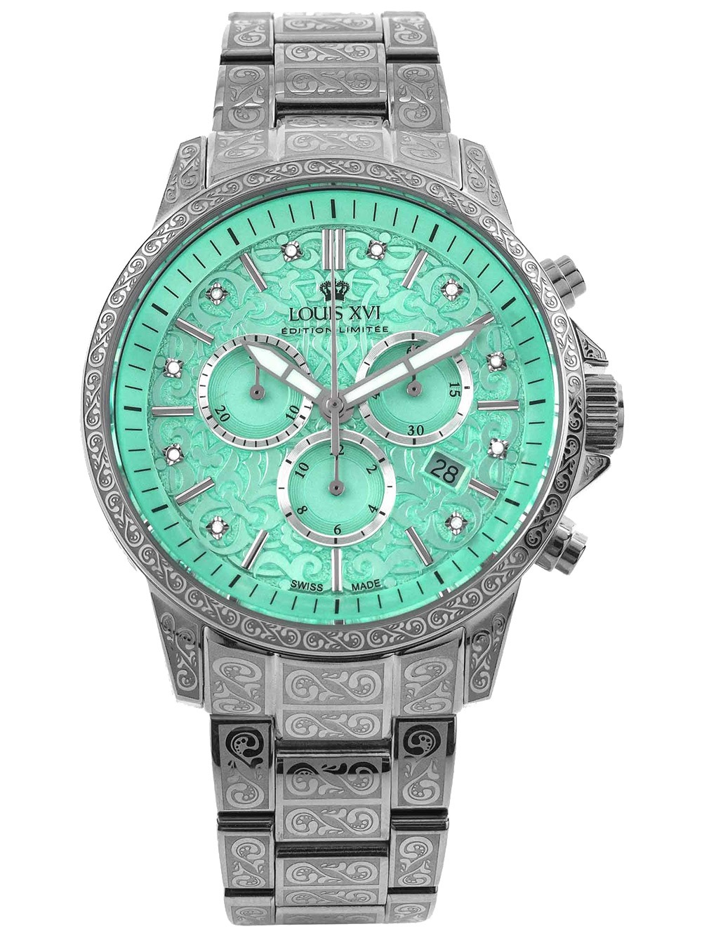 7640172148273 - Louis XVI LXVI1825 Herrenuhr Palais Royale 20 Diamond 43mm 10ATM