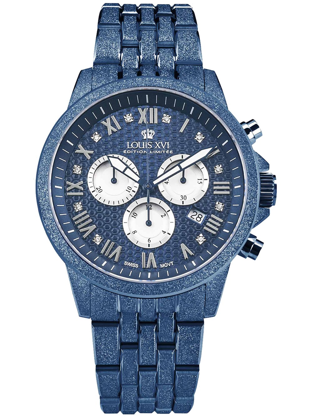 7640172148969 - Louis XVI LXVI3680 Herrenuhr Aramis Frosted 20 Diamond 43mm 5ATM