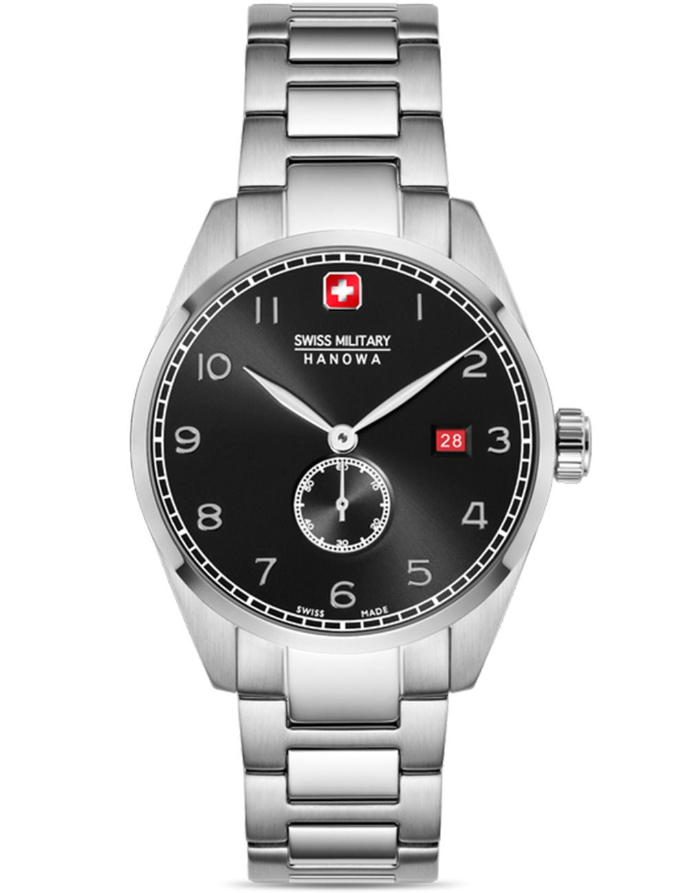 7620958009967 - Herren Armbanduhr Analog Edelstahl Schwarz 40mm Chronograph Uhrzeit Datum Herrenuhr