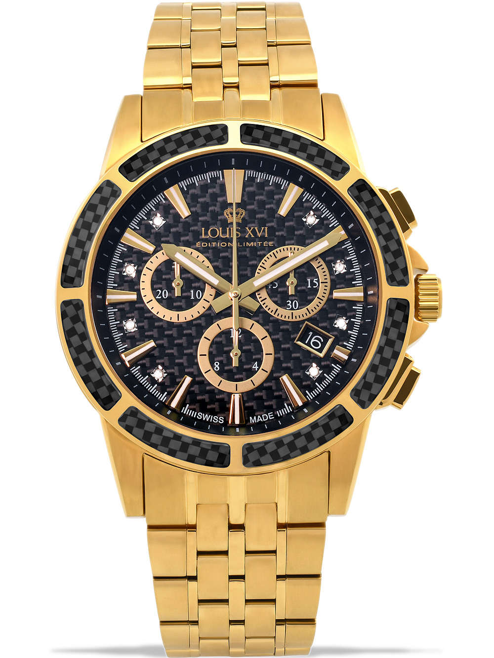 7640172146477 - Louis XVI LXVI1103 Majeste Chronograph Herrenuhr 43mm 5ATM 7640172146477 - Louis XVI LXVI1103 Majeste Chronograph Herrenuhr 43mm 5ATM