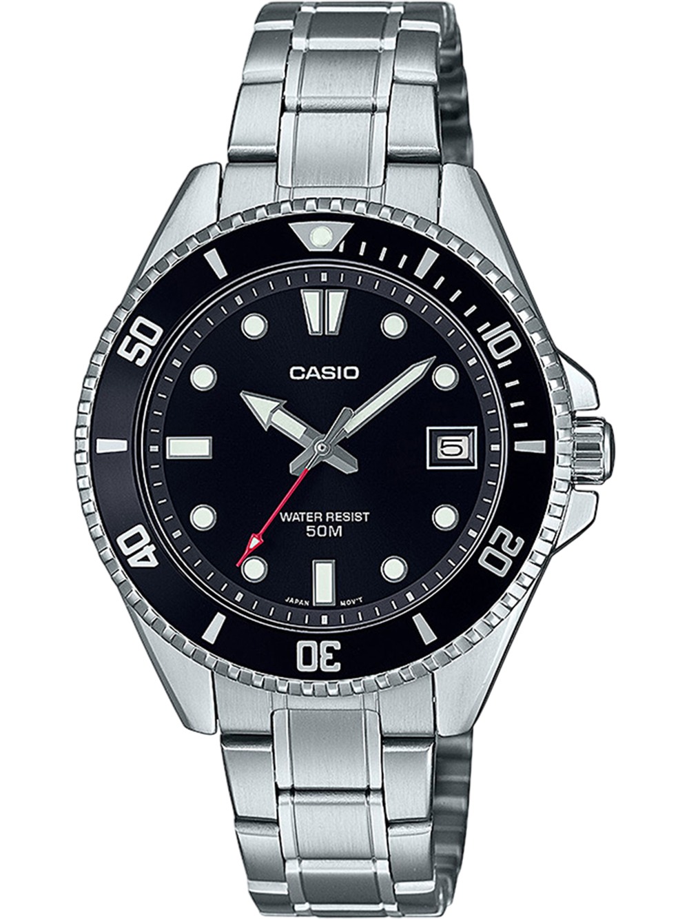 4549526360961 - Quarzuhr CASIO TIMELESS COLLECTION MDV-10D-1A1VEF Armbanduhren silberfarben Damen Quarzuhren Quarzuhr Armbanduhr Damen Herren analog Datum
