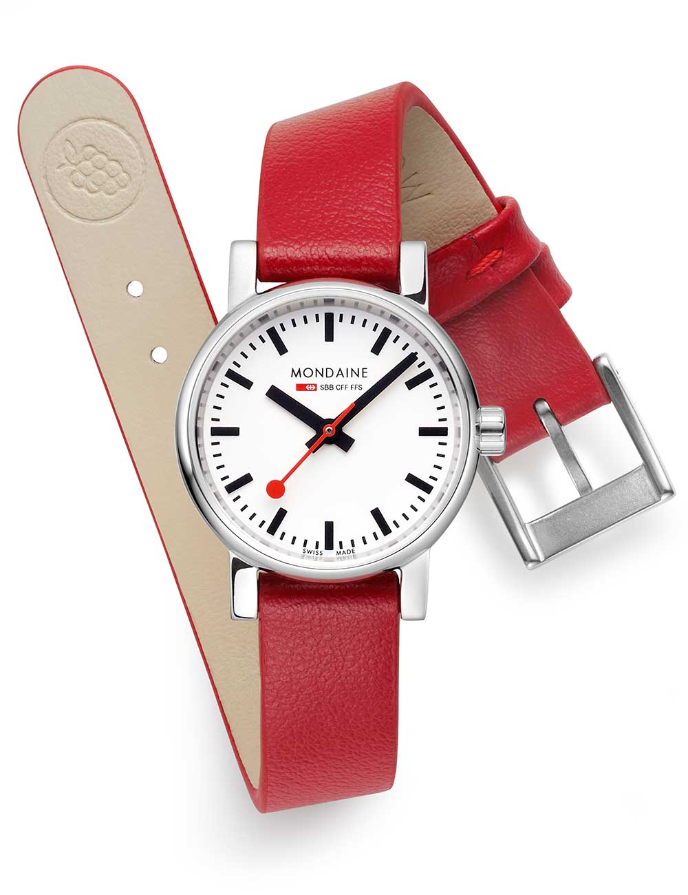 7611382632388 - MSE26110LCV Damenuhr evo2 SBB Set m zwei Bändern 26mm 3ATM