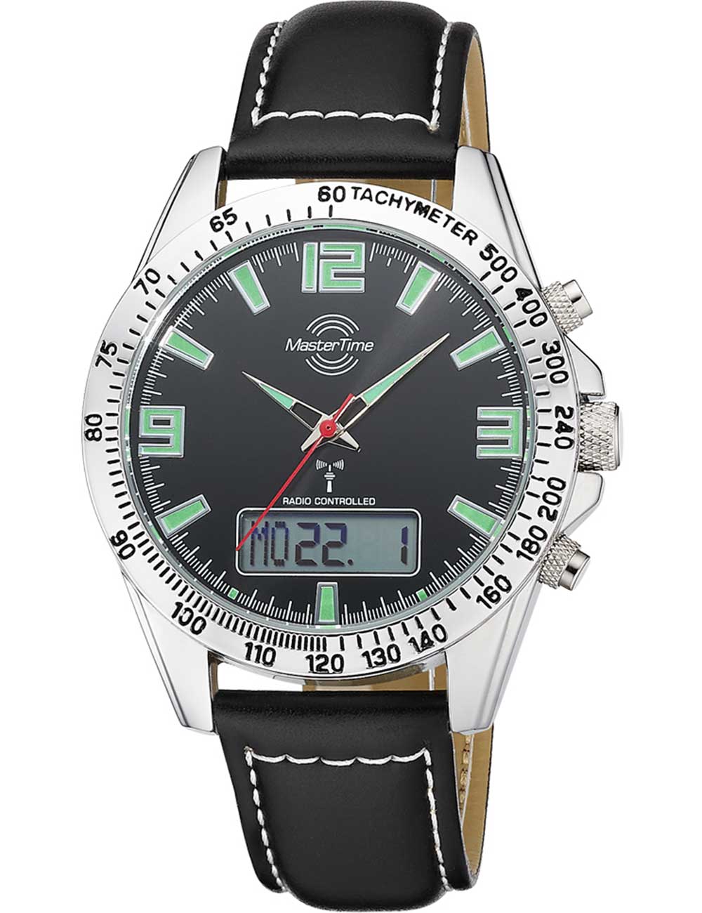 Master Time MTGA-10873-22L Herrenuhr Sporty Big Date Chronograph 42mm 5ATM