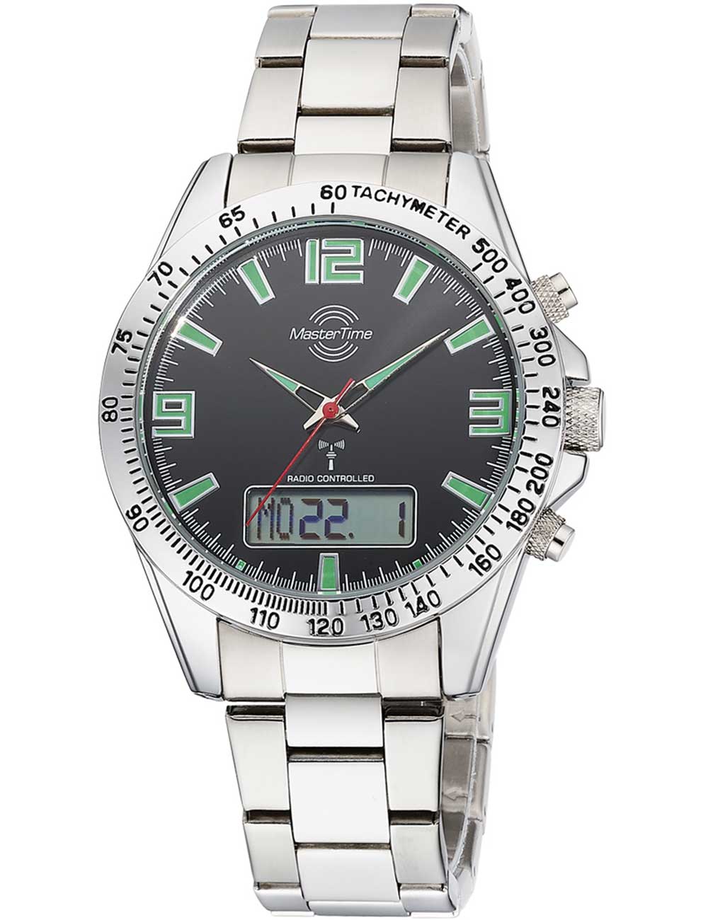 4260736033772 - Funkchronograph Sporty Armbanduhren silberfarben (silberfarben schwarz) Herren Quarzuhren Armbanduhr Quarzuhr Herrenuhr automatischer Kalender 4260736033772 - Funkchronograph Sporty Armbanduhren silberfarben (silberfarben schwarz) Herren Quarzuhren Armbanduhr Quarzuhr Herrenuhr automatischer Kalender