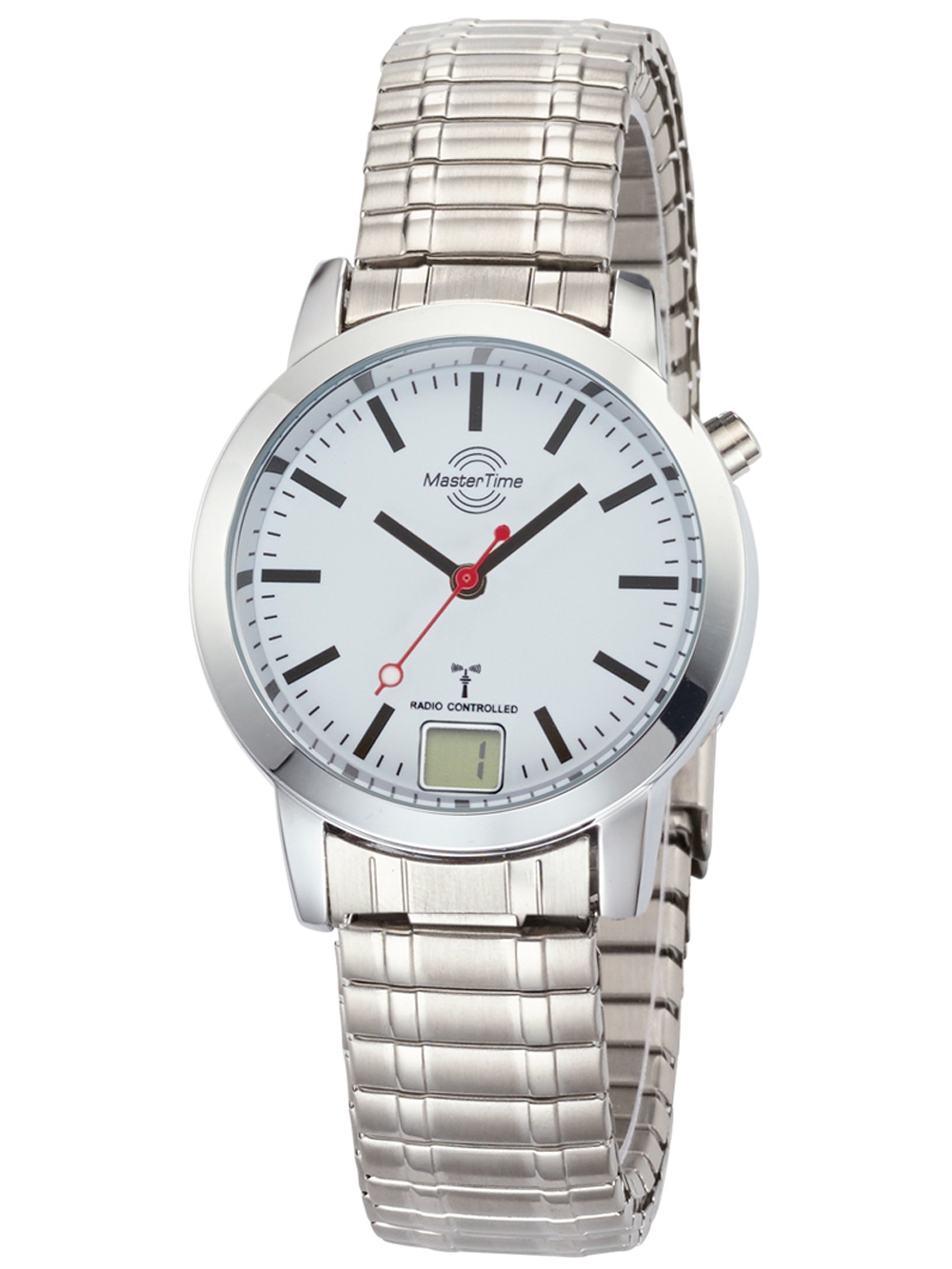 Master Time MTLA-10591-11M Funk Basic Bahnhofsuhr Damen 34mm