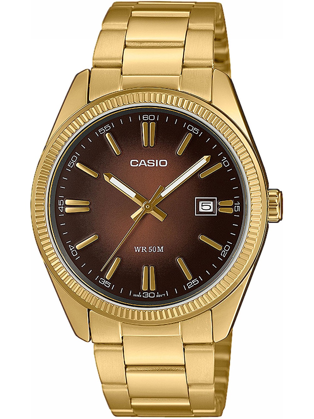 4549526394492 - Quarzuhr CASIO TIMELESS COLLECTION Armbanduhren goldfarben braun Herren Armbanduhr Damenuhr Herrenuhr Edelstahlarmband Neo-Display Tag 4549526394492 - Quarzuhr CASIO TIMELESS COLLECTION Armbanduhren goldfarben braun Herren Armbanduhr Damenuhr Herrenuhr Edelstahlarmband Neo-Display Tag