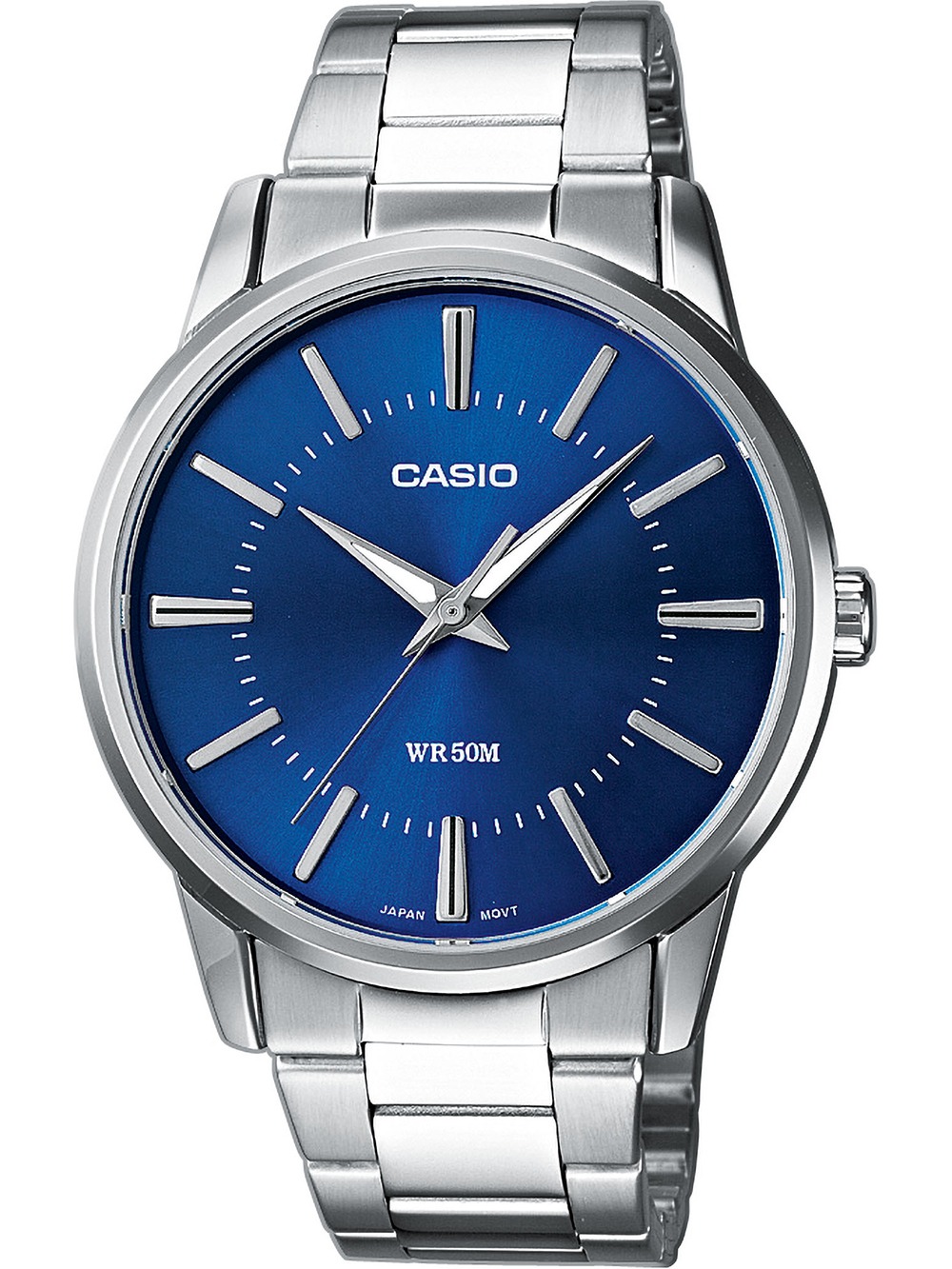 4549526340741 - Quarzuhr CASIO TIMELESS COLLECTION Armbanduhren silberfarben (edelstahlfarben blau) Damen Armbanduhr Herrenuhr Damenuhr analog Neo-Display 4549526340741 - Quarzuhr CASIO TIMELESS COLLECTION Armbanduhren silberfarben (edelstahlfarben blau) Damen Armbanduhr Herrenuhr Damenuhr analog Neo-Display