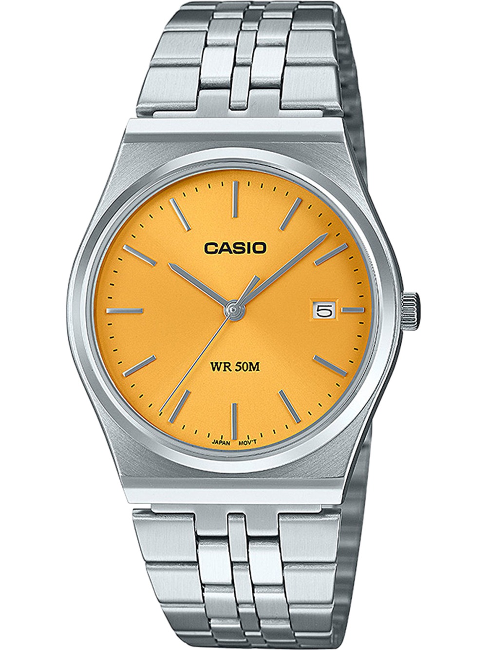 4549526371424 - Quarzuhr CASIO TIMELESS COLLECTION Armbanduhren silberfarben (edelstahlfarben gelb) Damen Quarzuhren Armbanduhr Herrenuhr Damenuhr analog Datum