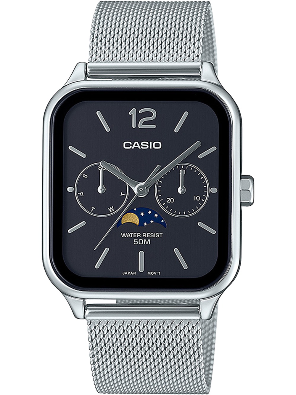 4549526376474 - Quarzuhr CASIO TIMELESS COLLECTION Armbanduhren silberfarben (silberfarben schwarz silberfarben) Damen Armbanduhr Herrenuhr Damenuhr Datum Mondphase 4549526376474 - Quarzuhr CASIO TIMELESS COLLECTION Armbanduhren silberfarben (silberfarben schwarz silberfarben) Damen Armbanduhr Herrenuhr Damenuhr Datum Mondphase