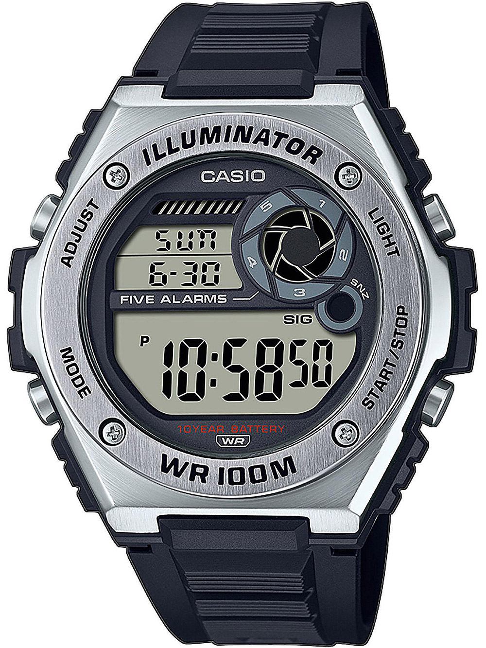 Casio MWD-100H-1AVEF Collection Herren 50mm 10ATM