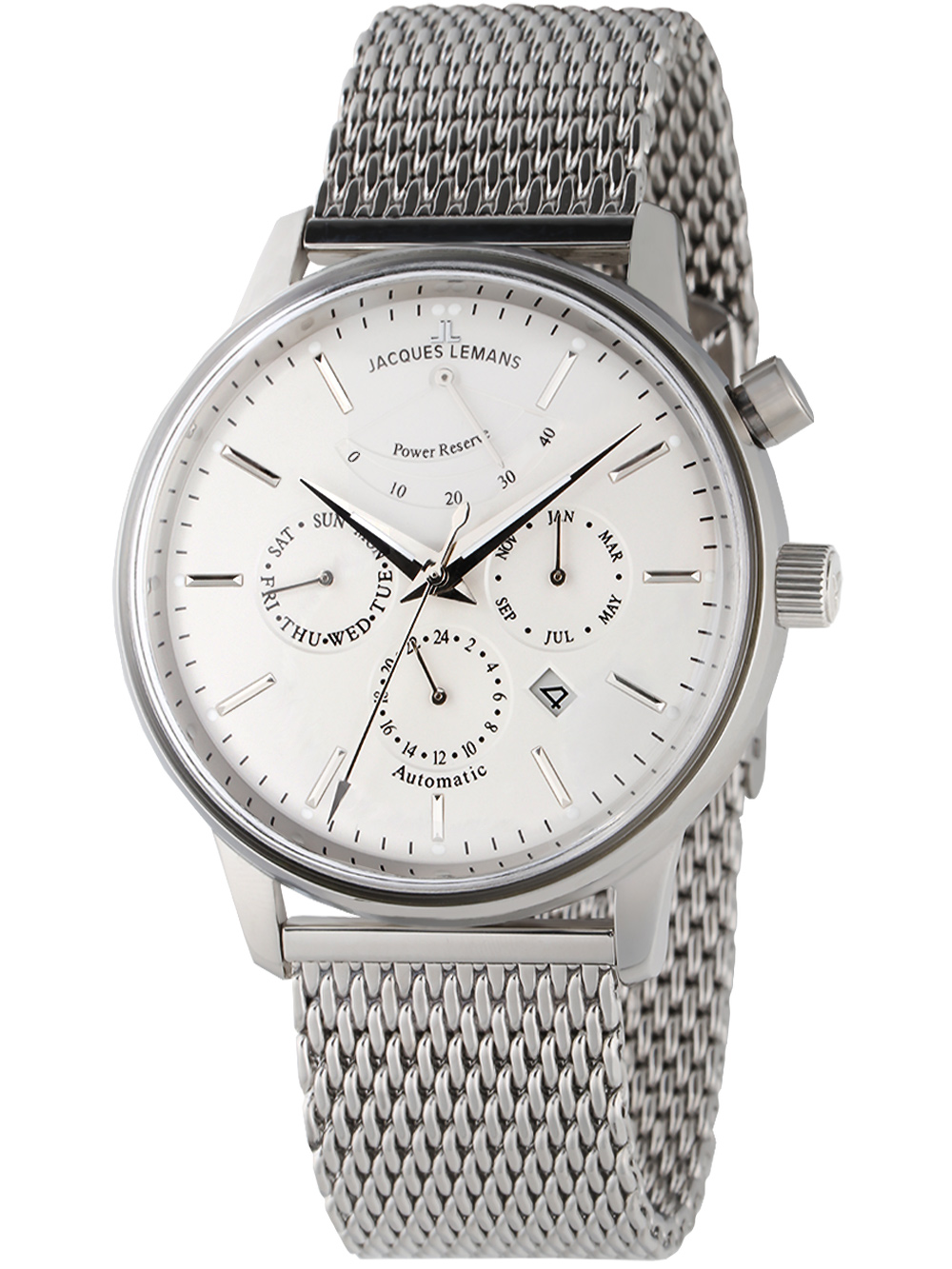 Jacques Lemans N-211C Retro Classic Herren Automatik 44mm 5ATM