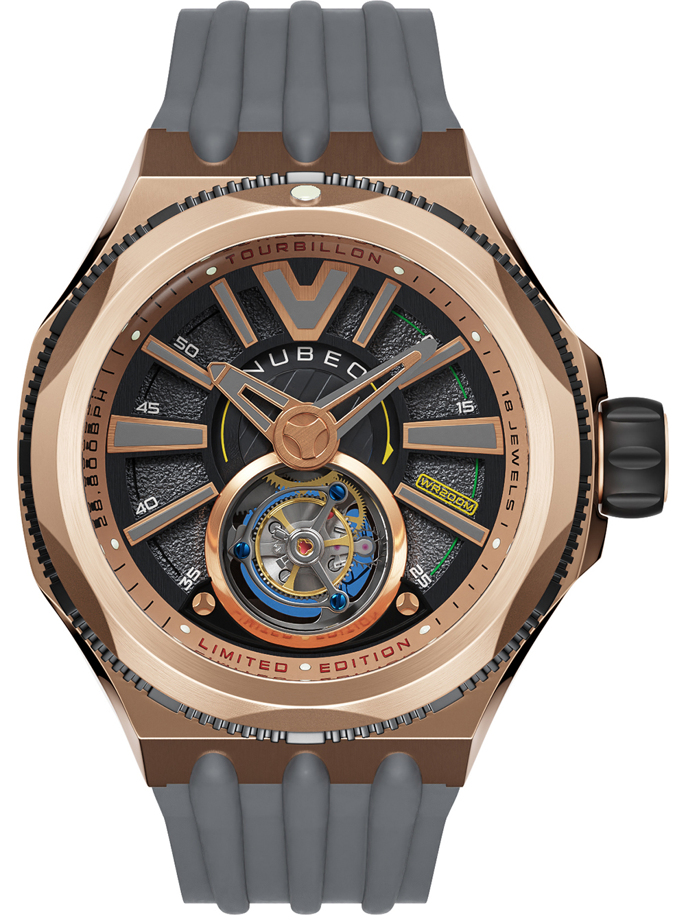 4895118894179 - NB-6075-07 Herrenuhr Messenger Tourbillon Limited 52mm 10ATM 4895118894179 - NB-6075-07 Herrenuhr Messenger Tourbillon Limited 52mm 10ATM