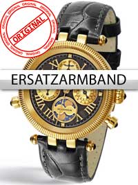 Perigaum Ersatzband in schwarz für Millennium DAU P-0606-GS Goldschließe