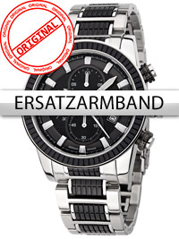 Perigaum Ersatzband Edelstahl P-1312 schwarz-silber