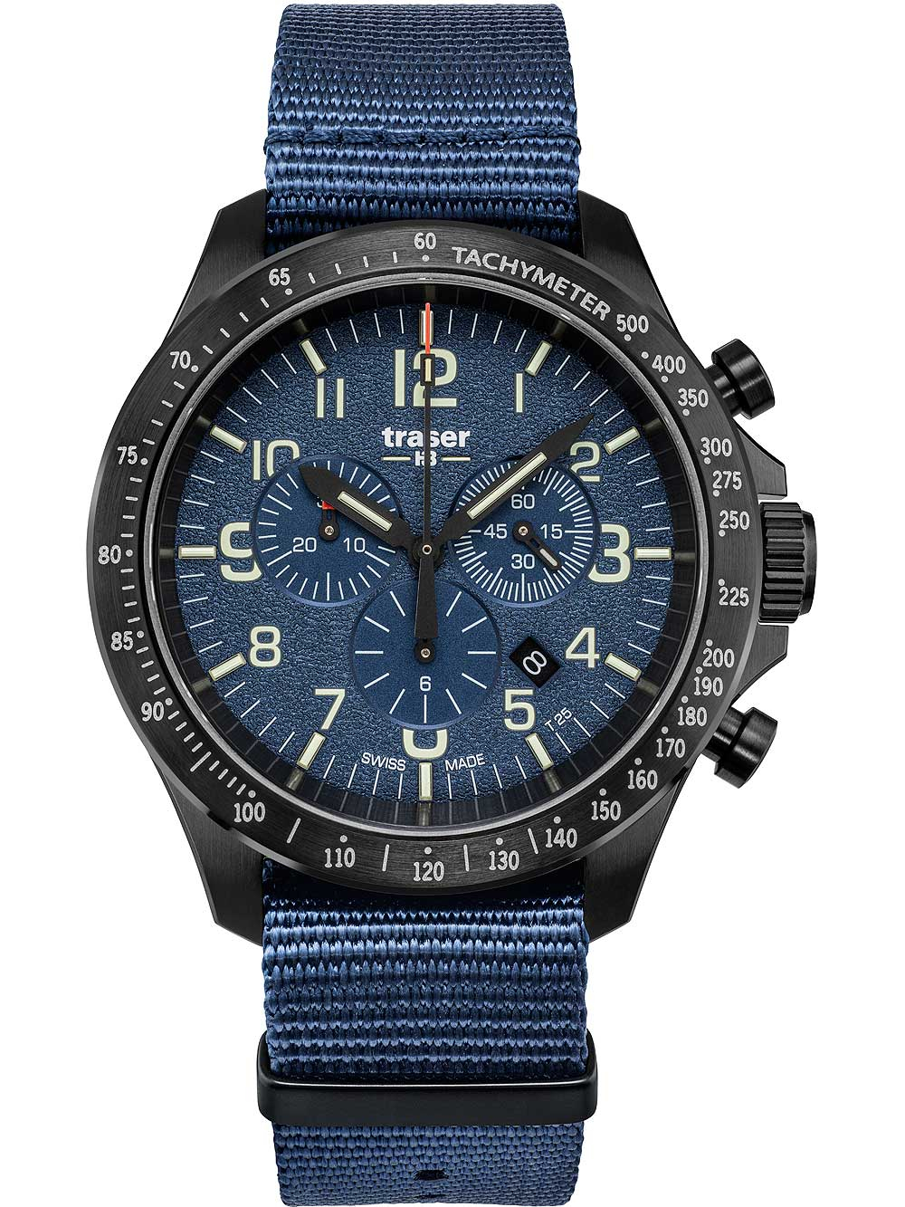 Traser H3 109461 P67 Officer Chronograph Blue Nato 46mm