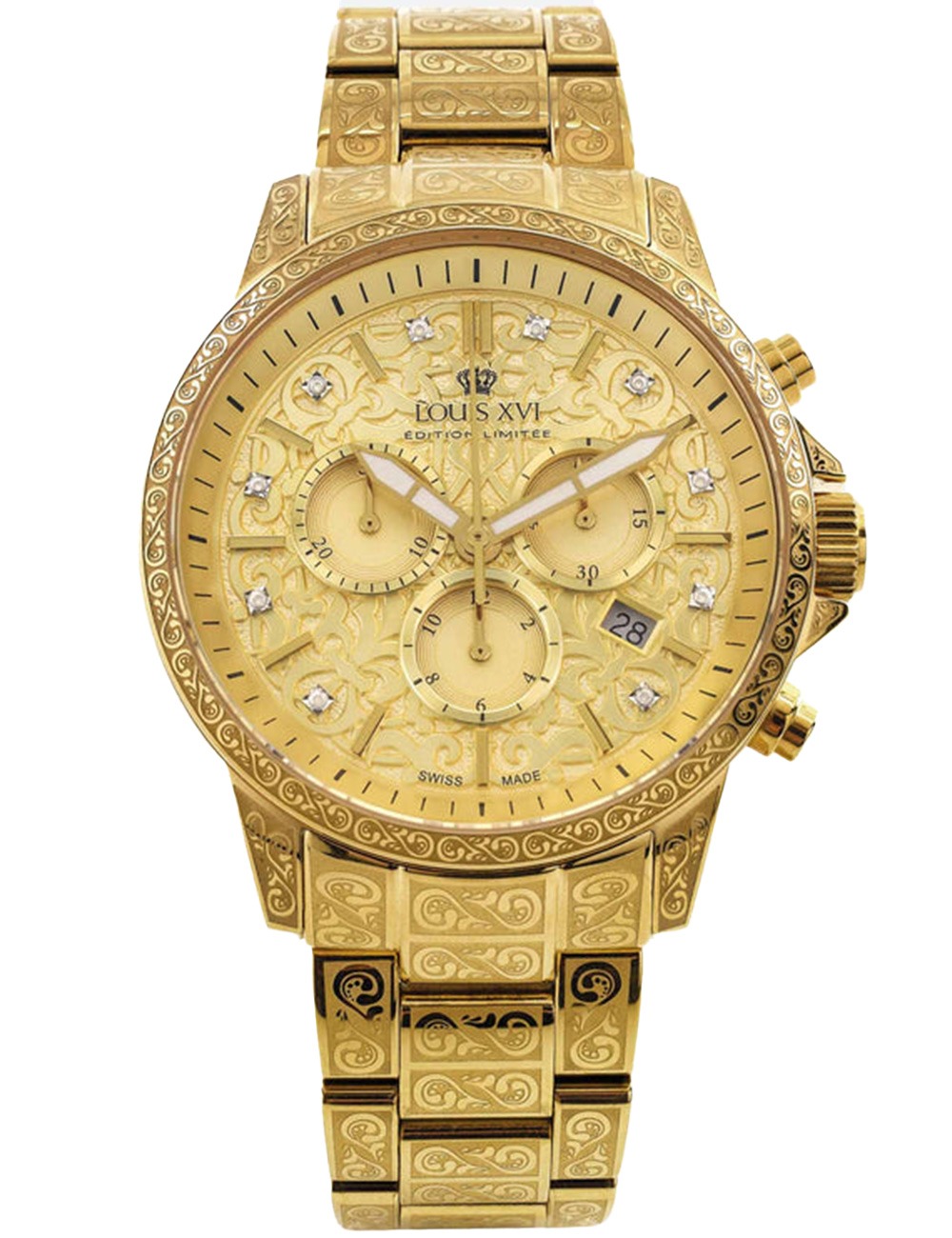 7640172148297 - Louis XVI LXVI1801 Herrenuhr Palais Royal 20 Chrono Limited Diamant 43mm 5ATM
