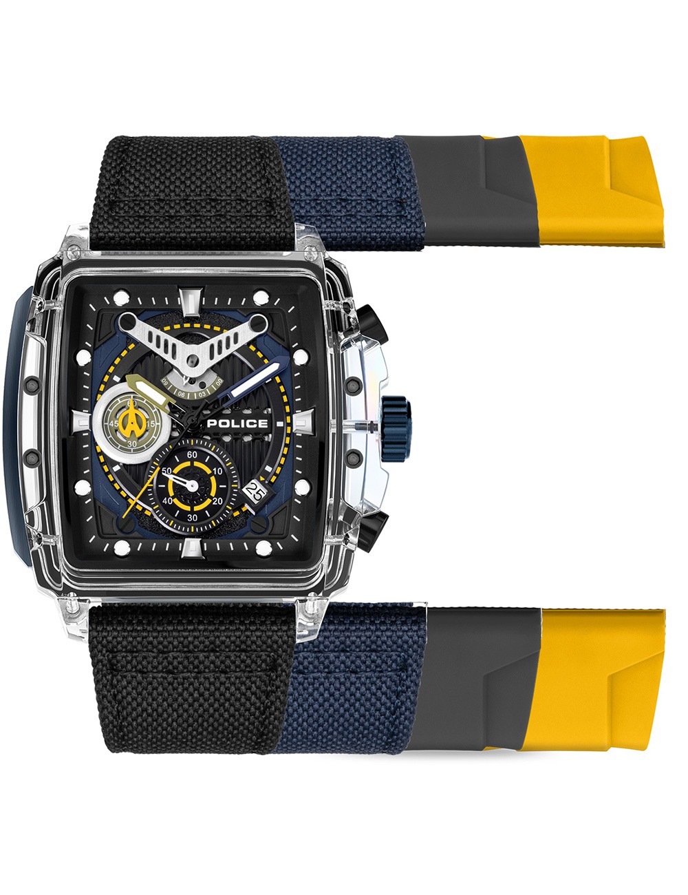 Police PEWGC00770X1 Herrenuhr Clout Set Chrono 43mm 3ATM