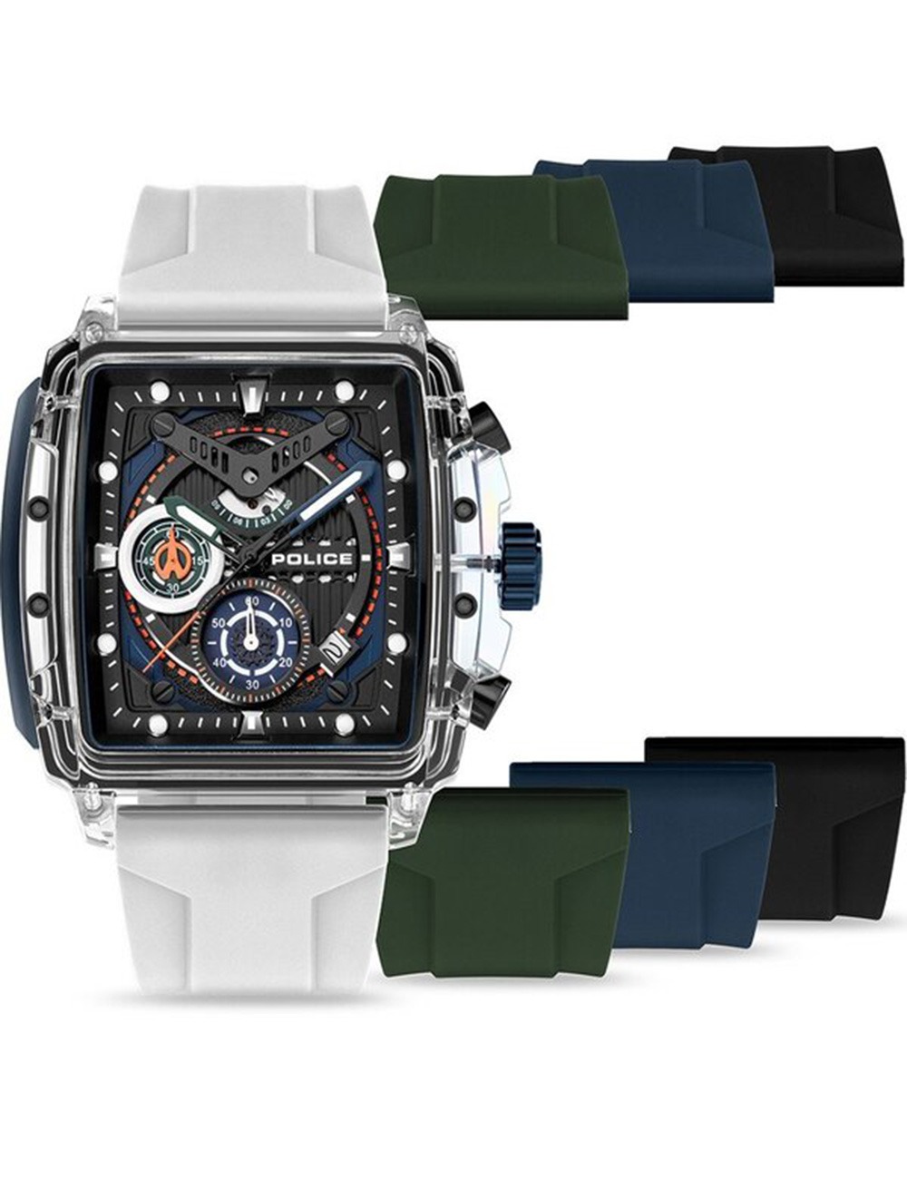 Police PEWGO0052401-SET Herrenuhr Clout Set Chrono 43mm 3ATM