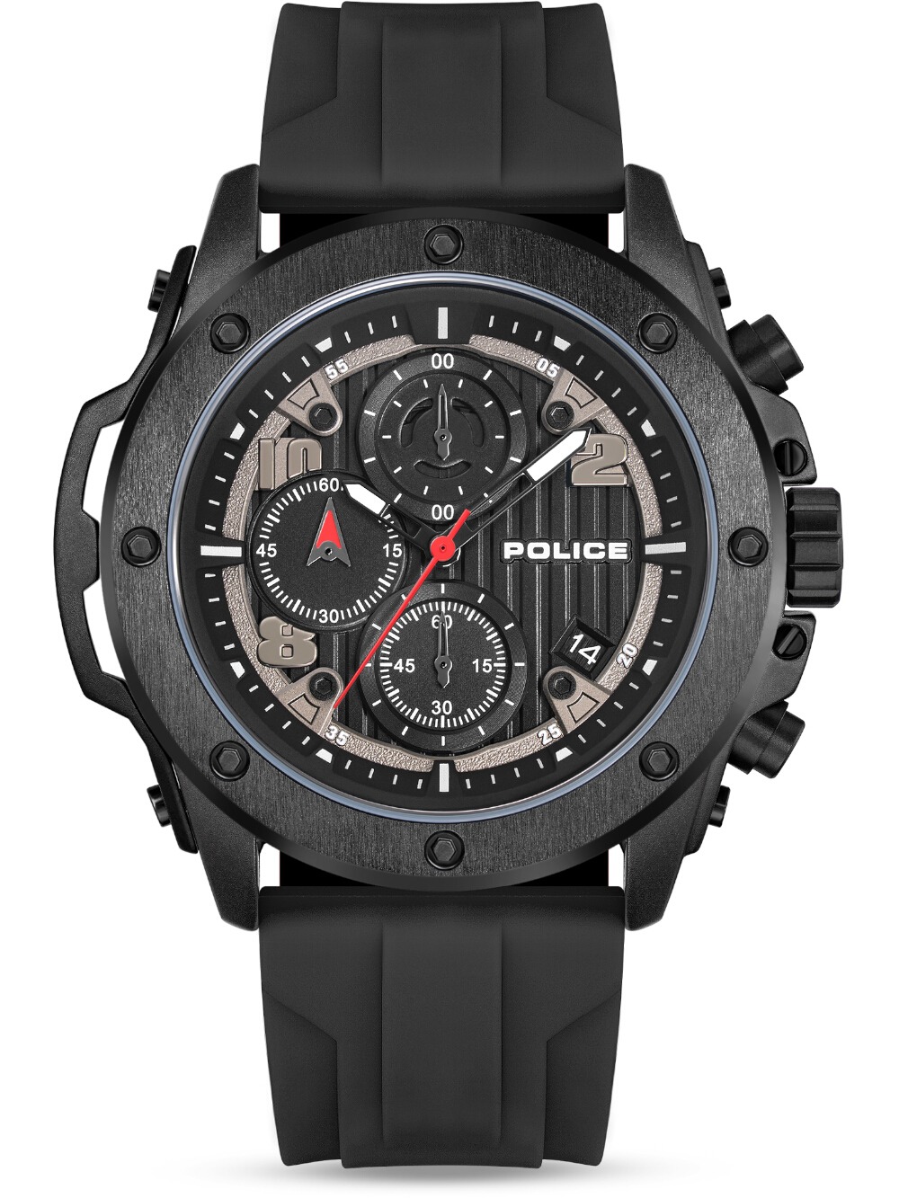 Police PEWGO00777X1 Herrenuhr Clout Orb Chronograph Set 45mm 3ATM