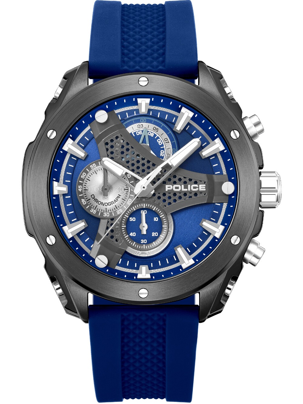 Police PEWGO0093002 Herrenuhr Wyvern Chronograph 45mm 5ATM
