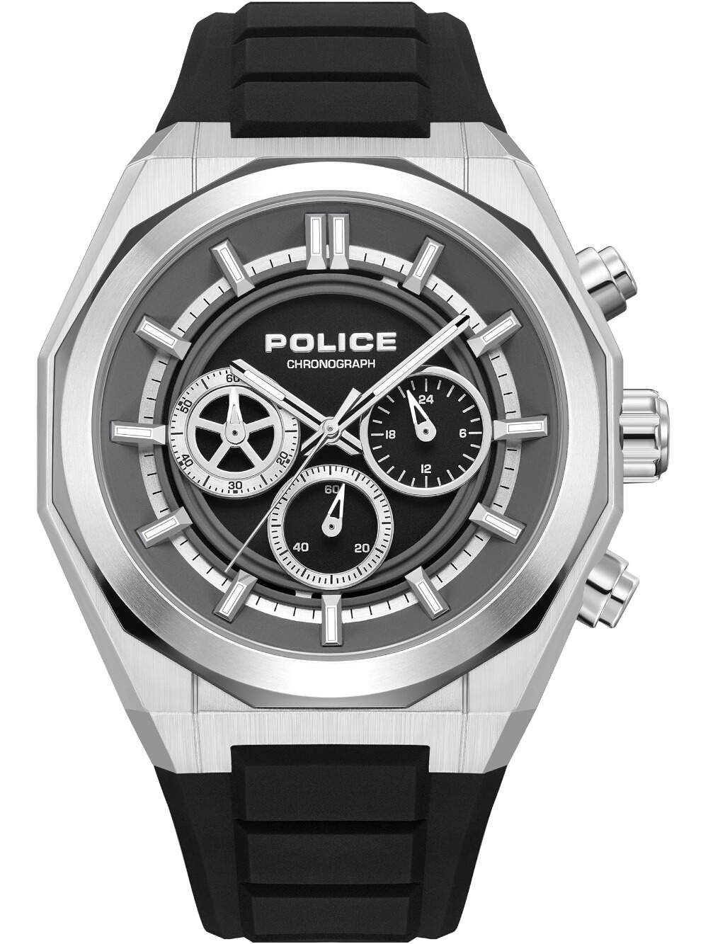 Police PEWGO0093702 Herrenuhr Steward Chronograph 46mm 5ATM