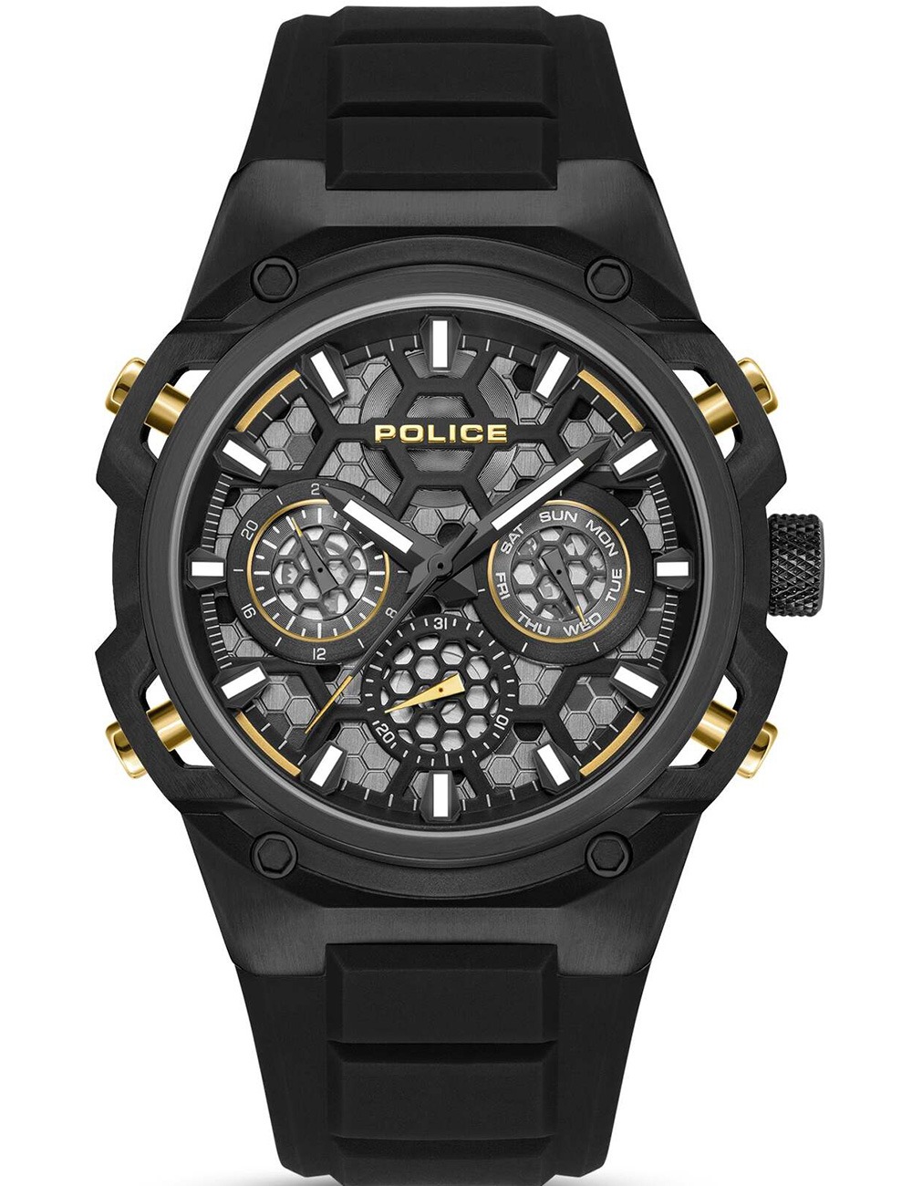 Police PEWGQ0071901 Herrenuhr Challenger 46mm 5ATM
