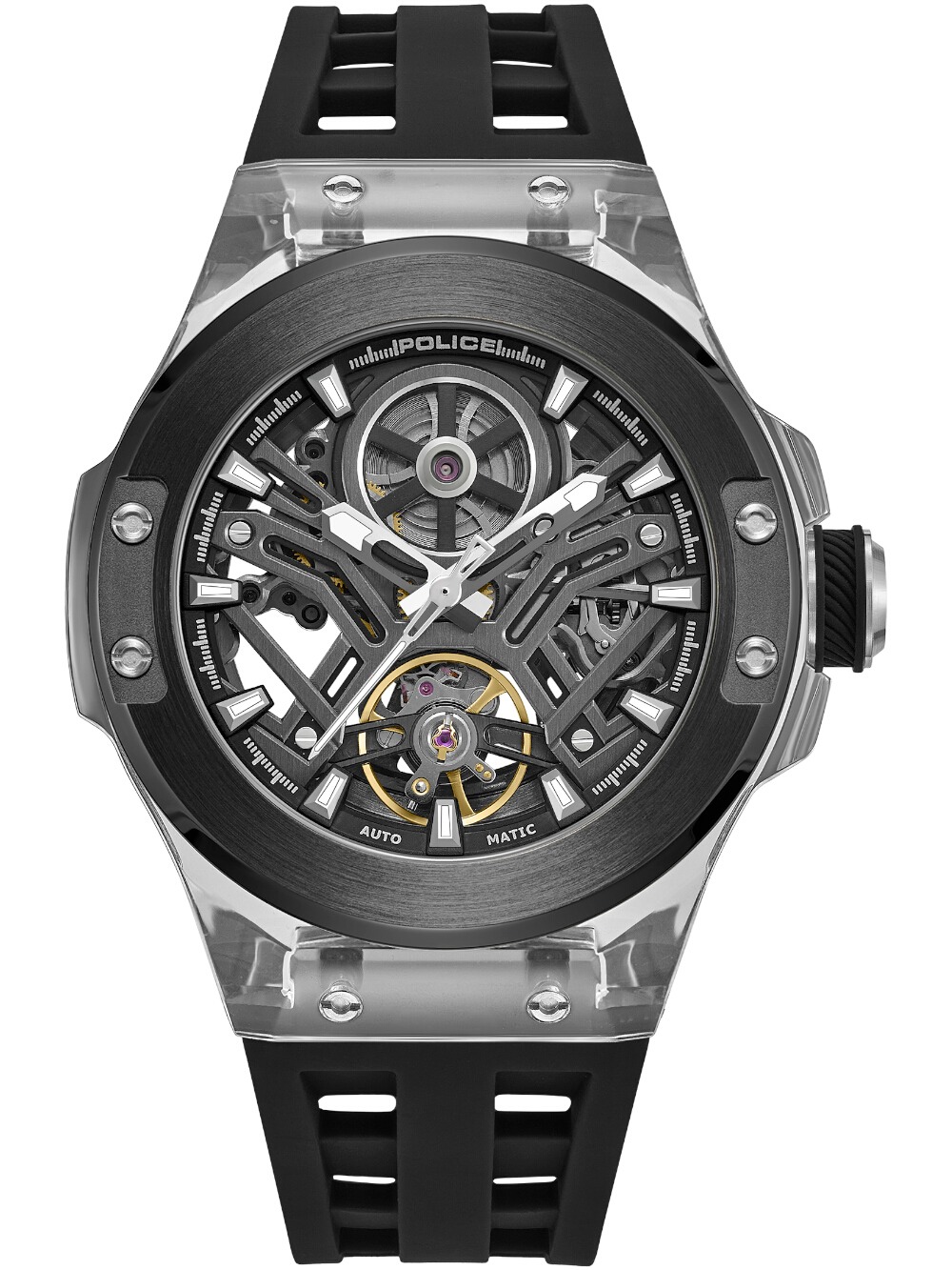 Police PEWGR0082203 Herrenuhr Cyclone Automatik 44mm 5ATM
