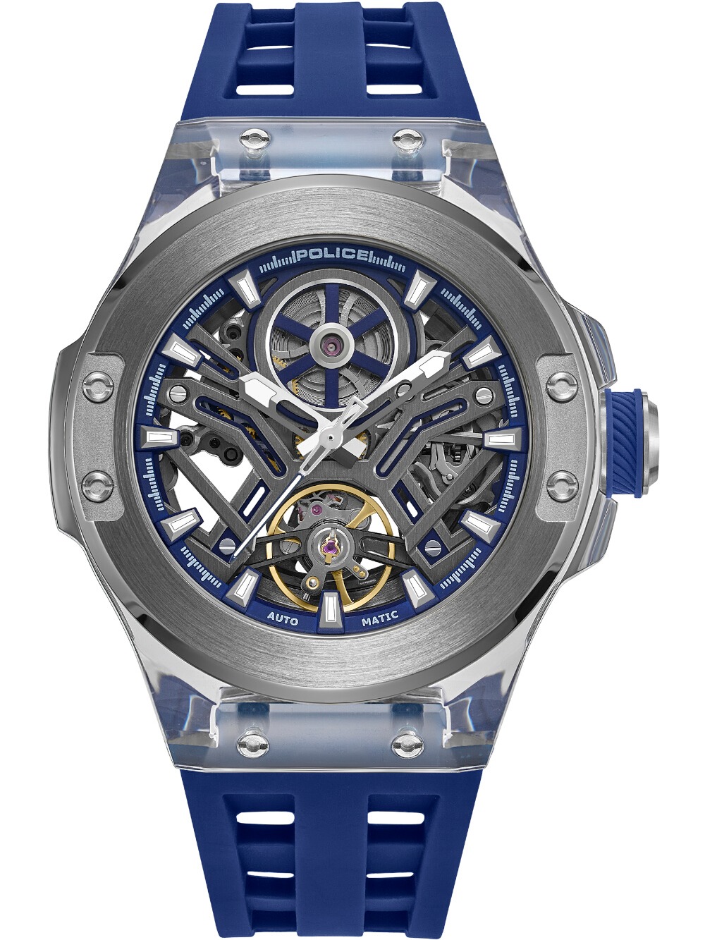 Police PEWGR0082204 Herrenuhr Cyclone Automatik 44mm 5ATM