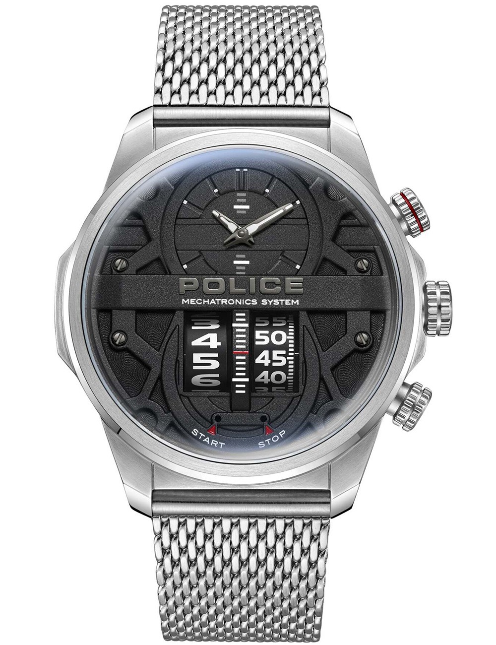 4894816091330 - Herren Armbanduhr Analog Silber Schwarz Edelstahl Herrenuhr Chronograph Armbänder Uhren