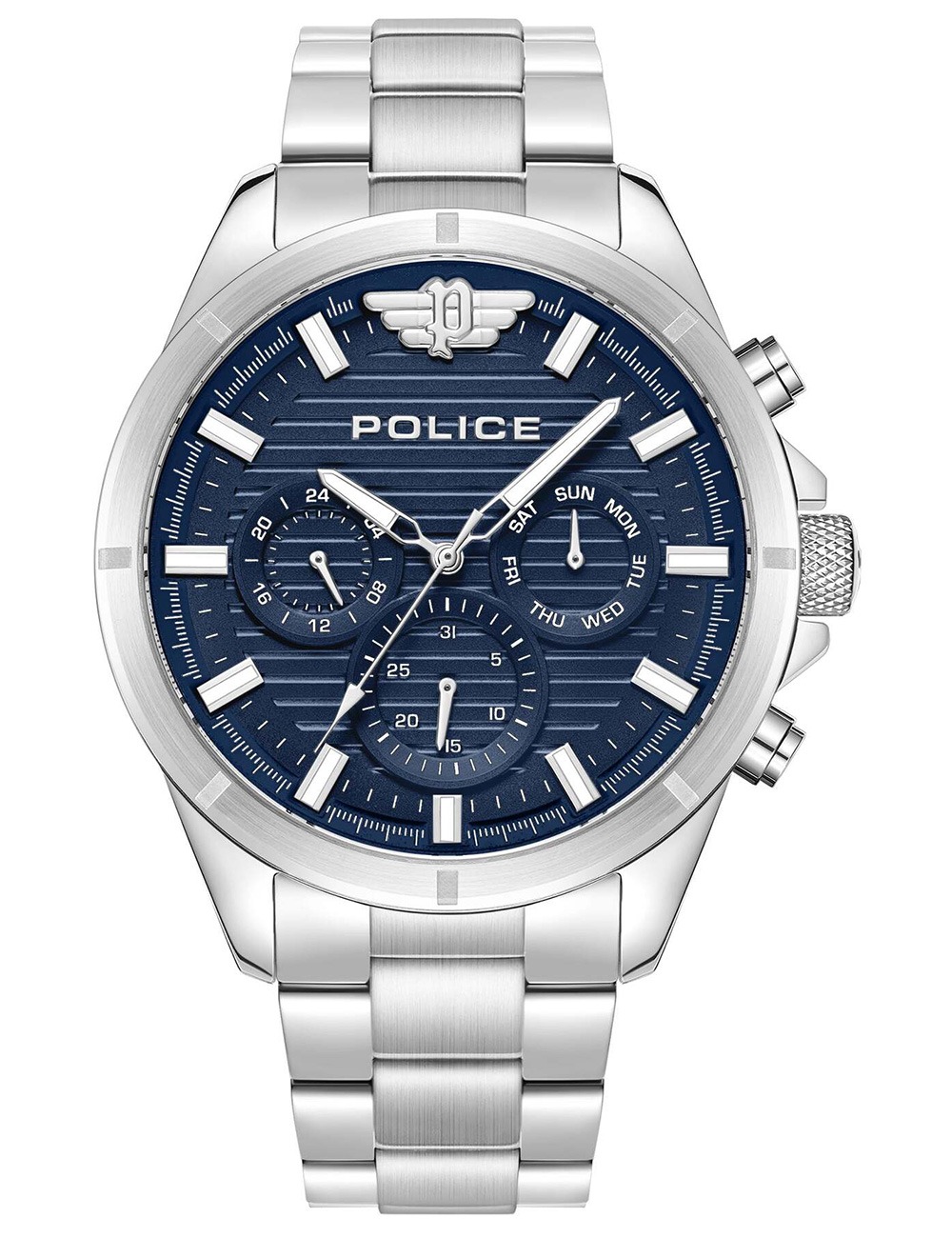 4894816061425 - Herren Chronograph Uhr Blau Silber 44mm Edelstahl Armbanduhr Herrenuhr Chronographen 4894816061425 - Herren Chronograph Uhr Blau Silber 44mm Edelstahl Armbanduhr Herrenuhr Chronographen