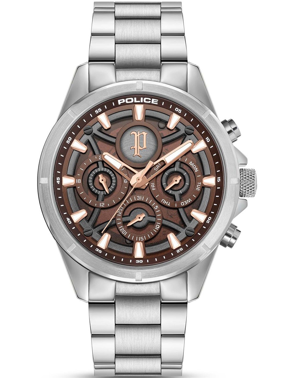 Police PEWJK2227812 Herrenuhr Defender 45mm 5ATM