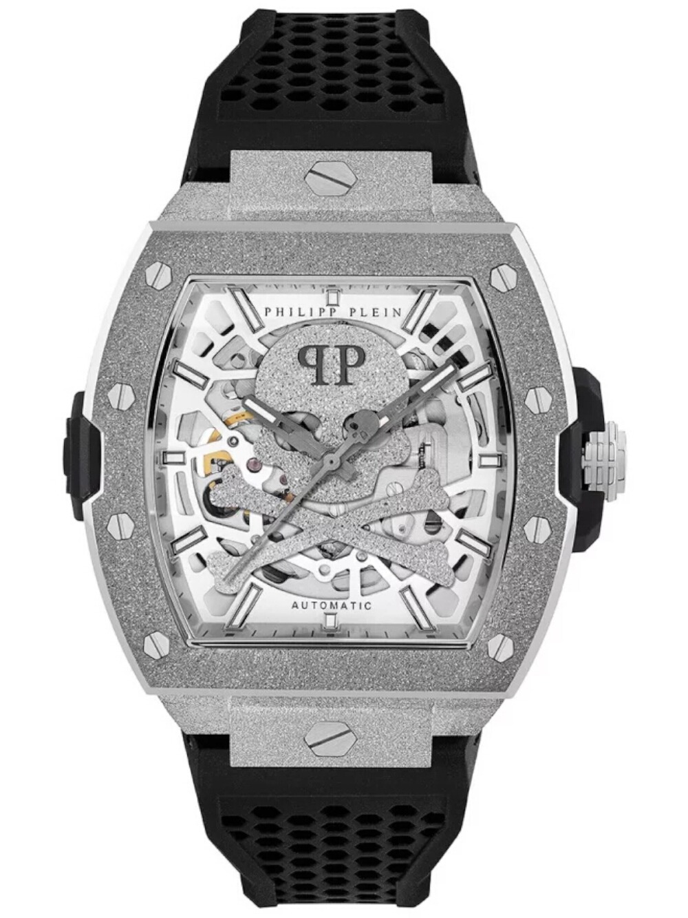 Philipp Plein PWJFA0925 Herrenuhr The $keleton Frosted Automatik 44mm 5ATM