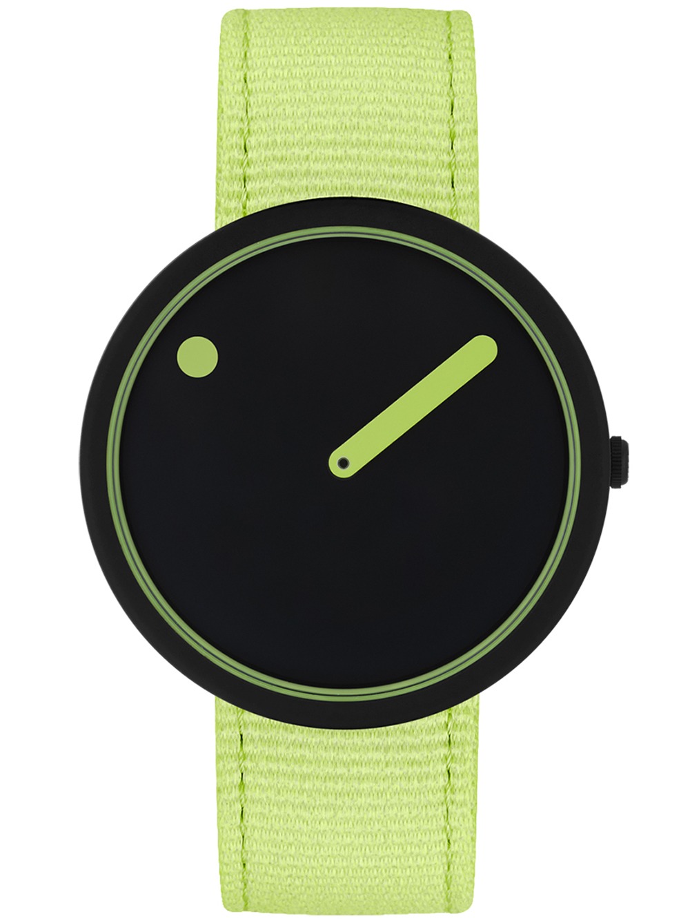 5712799031459 - Picto R44023-R013 Manta Ray Black and Paradise Green Unisex 40mm 5ATM