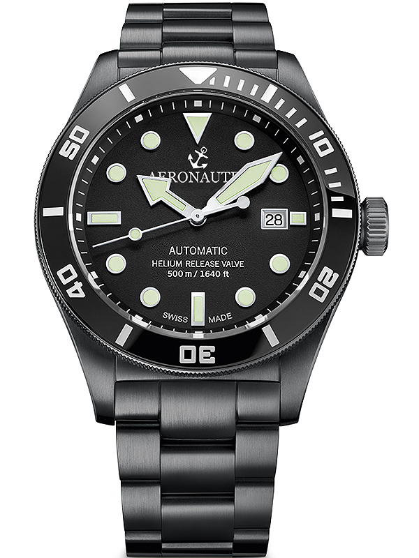 Aeronautec ANT-44075-04 Helium Diver Automatik 44mm 500M