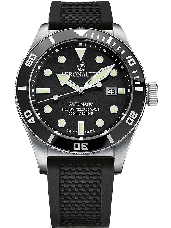 Aeronautec ANT-44075-06 Helium Diver Automatik Herrenuhr 44mm 500M