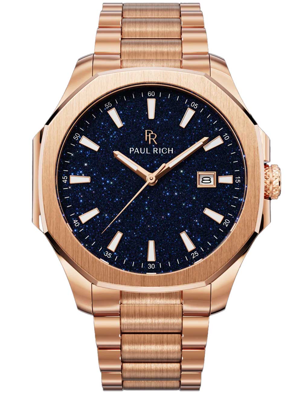 Paul Rich PR-46698 Herrenuhr Mercer Aventurine Rose Gold Blue 40,5 mm 5ATM