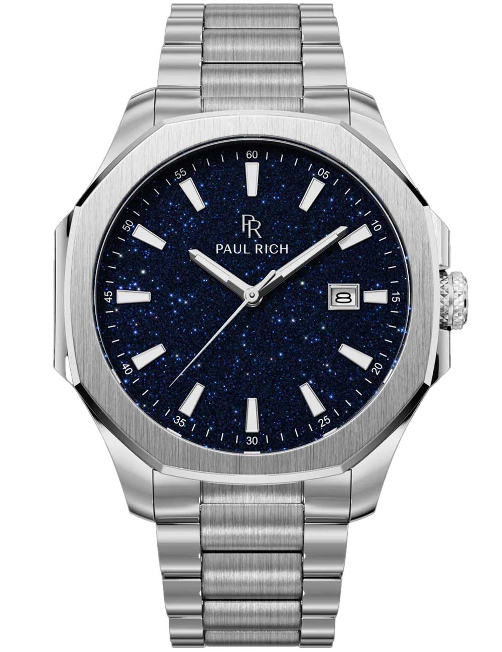 Paul Rich PR-46697 Herrenuhr Mercer Aventurine Silver Blue 40,5 mm 5ATM