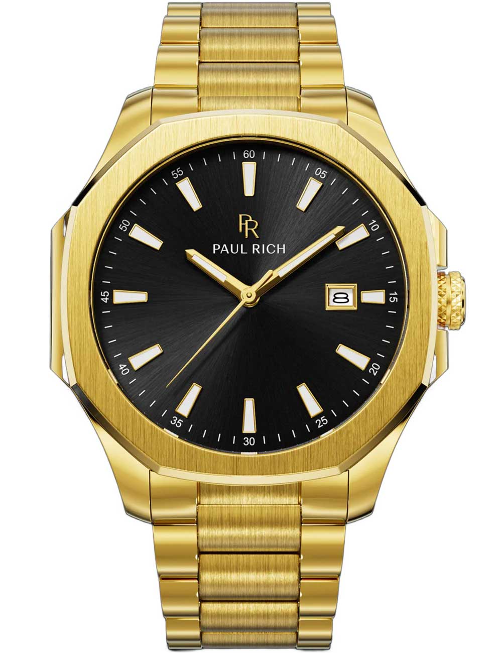 Paul Rich PR-46703 Herrenuhr Mercer Goldline Black 40,50 mm 5ATM