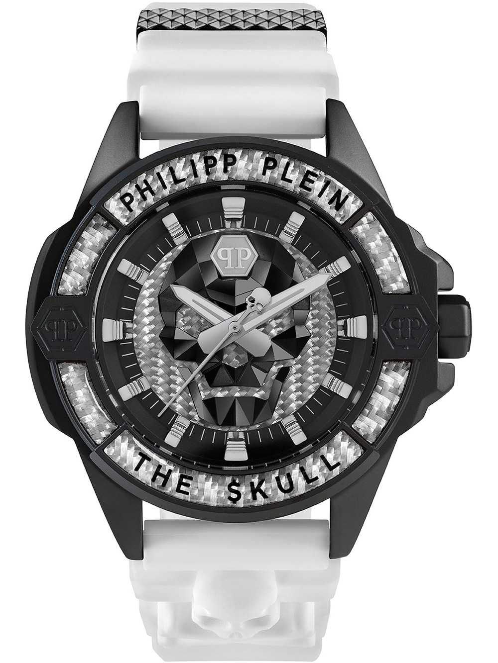 Philipp Plein PWAAA1822 The $kull Carbon Fiber Herrenuhr 44mm 5ATM