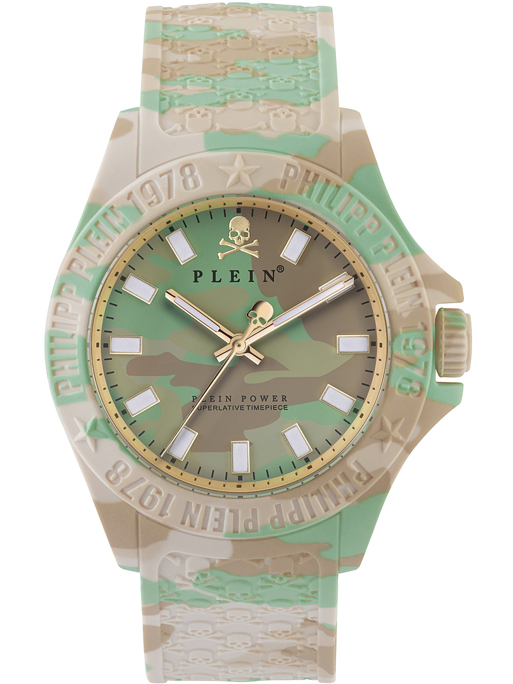 Philipp Plein PWKAA0821 Plein Power Unisex Damenuhr Herrenuhr 44mm 5ATM